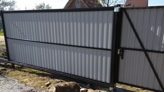 Купить сваи для ворот в Кстово. Заказать ворота на сваях под ключ от 21395 руб